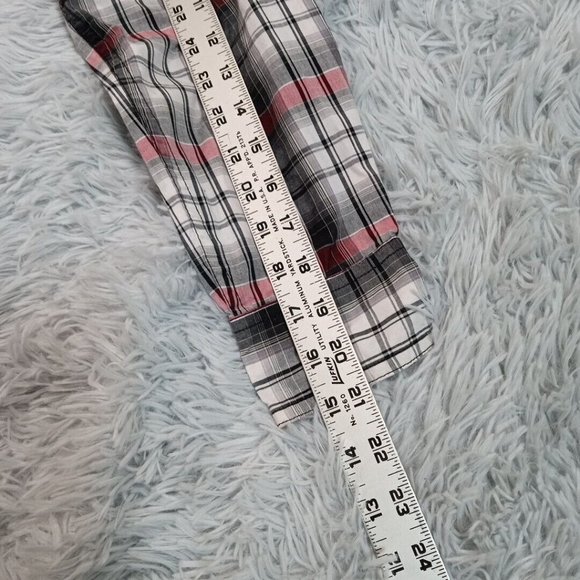 Helix Boys Western Shirt Red Medium Pearl Snap Up Pockets Rancher Chore - Picture 12 of 12